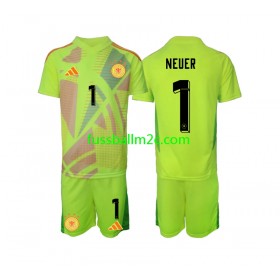 Fußballtrikots Deutschland Manuel Neuer 1 Torwart Kinder Auswärts Trikotsatz EURO 2024